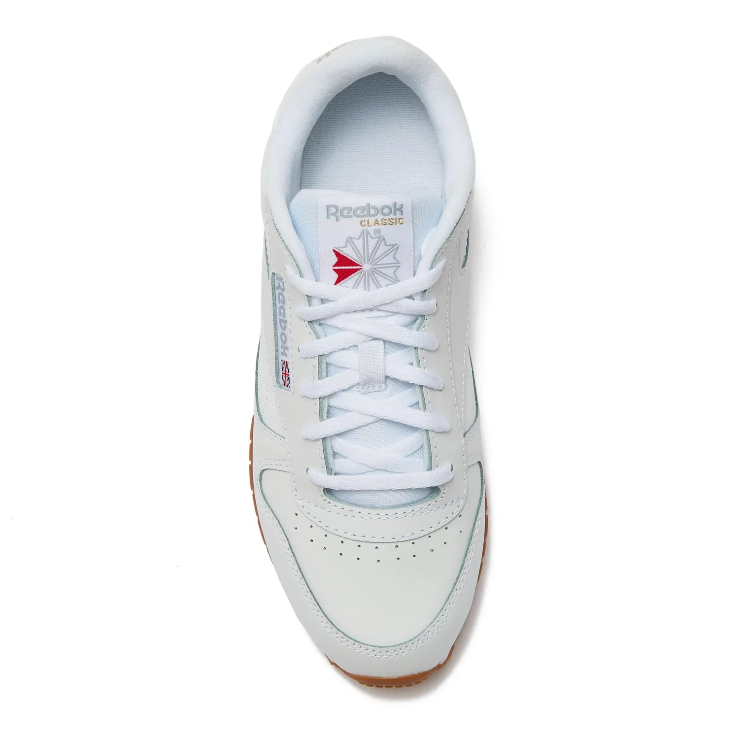 Детские кроссовки Reebok CL Lthr Trainers, White Rubber Int — фото 4
