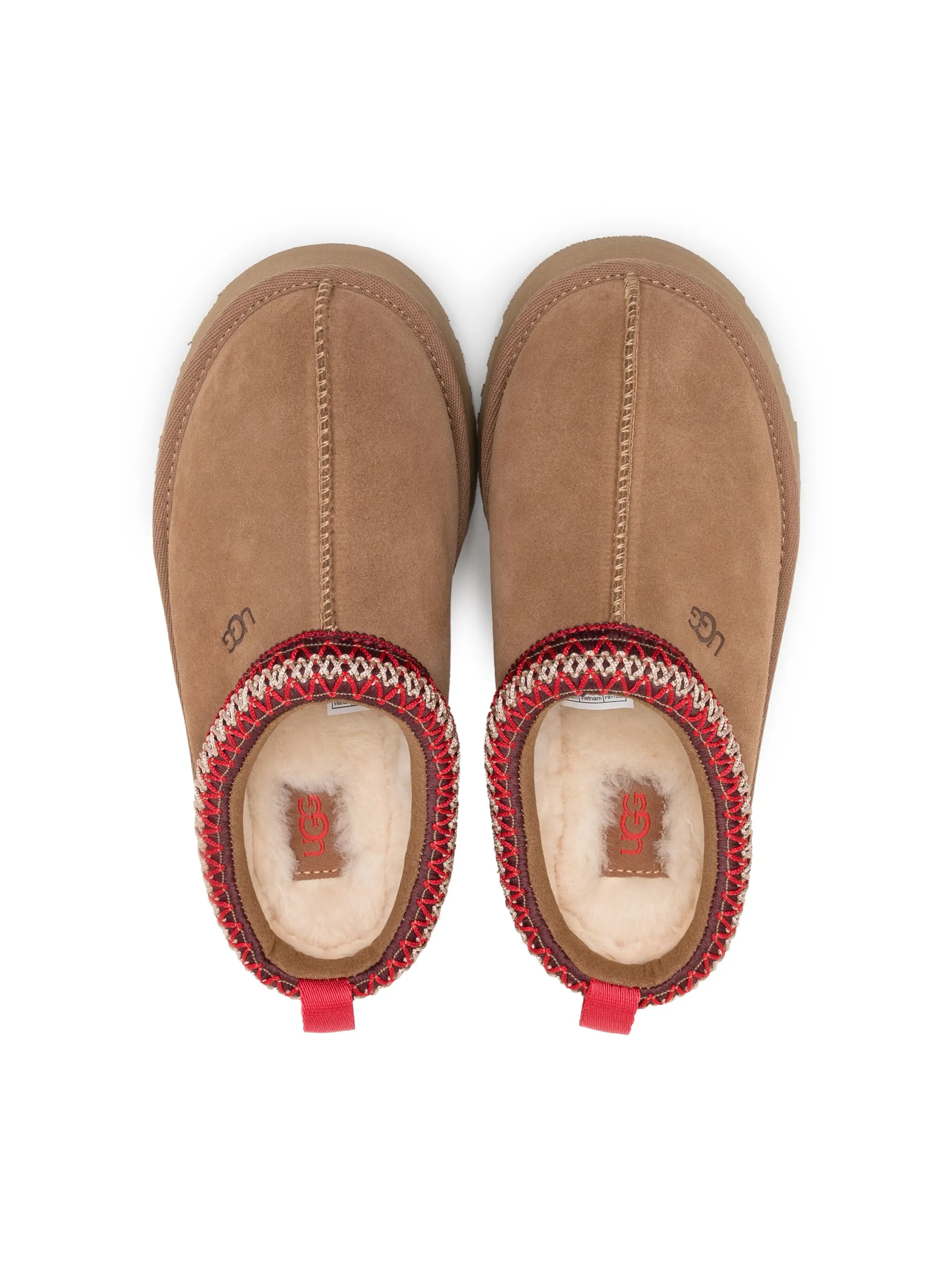 Слиперы с тисненым логотипом Ugg Kids, коричневый — фото 3