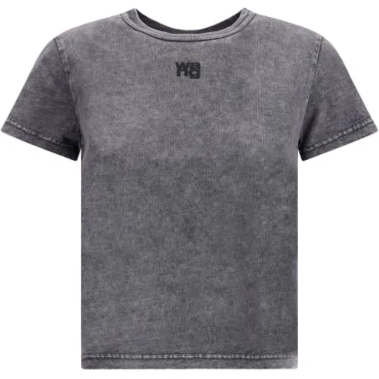 Футболка с круглым вырезом Regular Fit, Alexander Wang, Gray