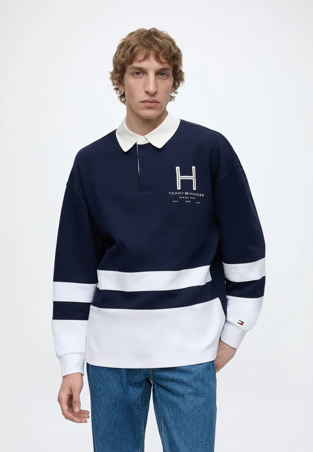Парусный регби - толстовка Tommy Hilfiger, Carbon Navy/Multi