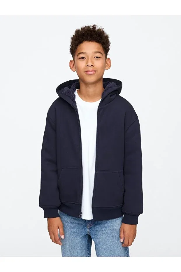 Детское худи для мальчиков с длинным рукавом Gap, Navy Blue-001