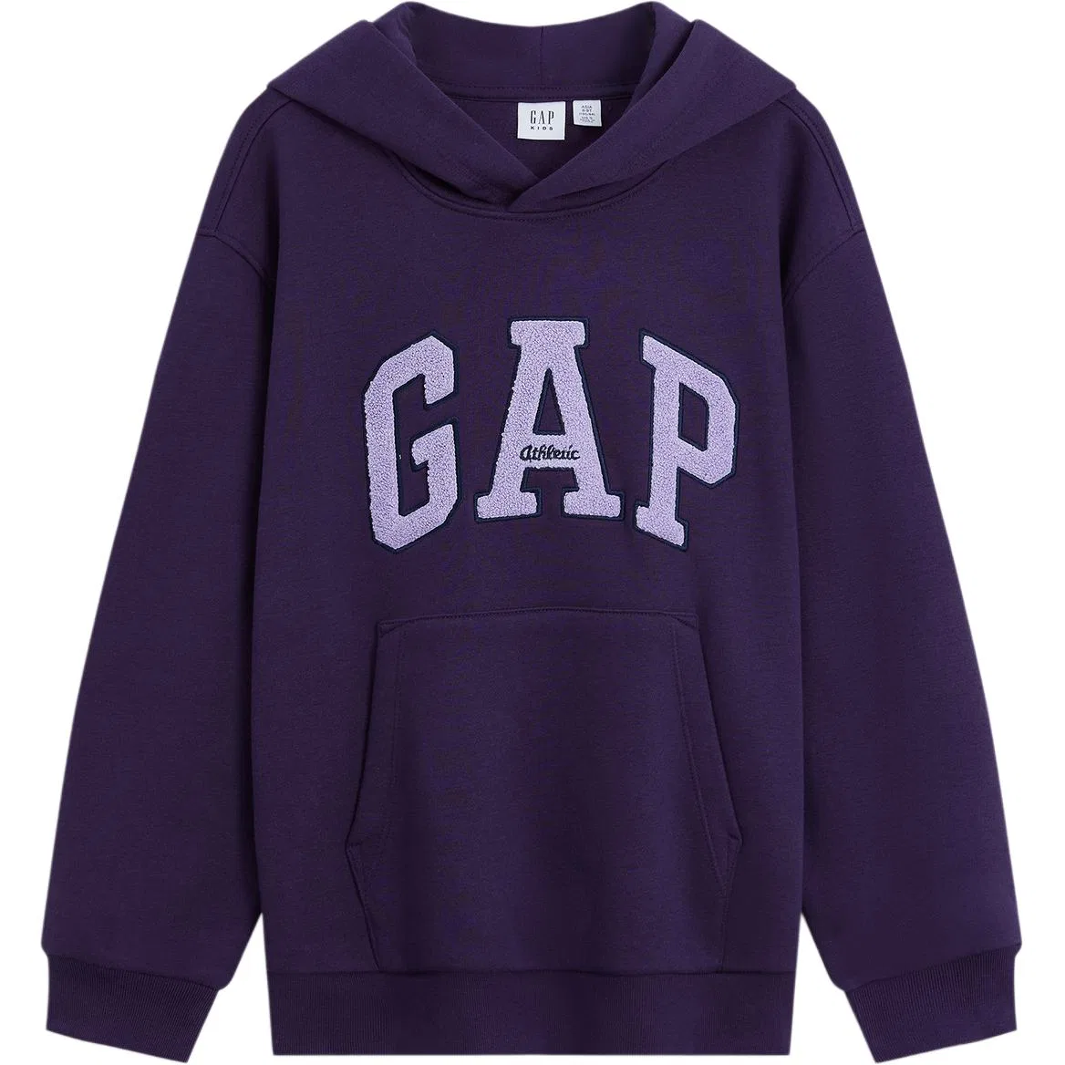 Детский свитшот с длинным рукавом Light Gray White GAP — фото 4