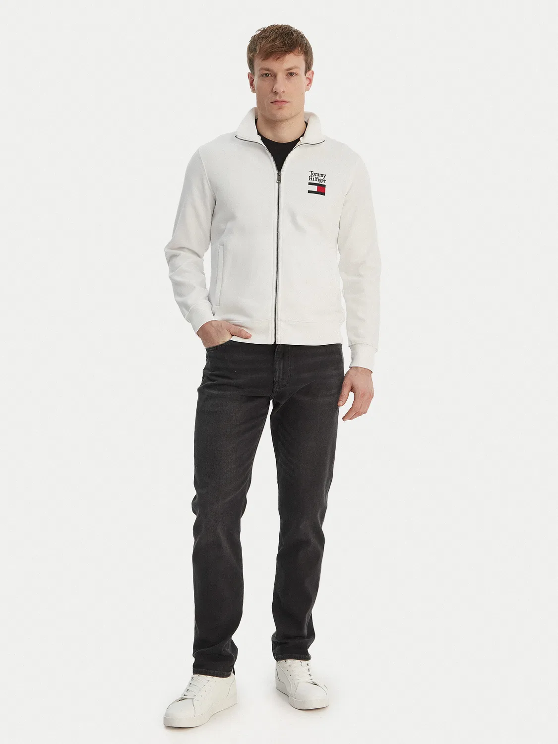 Мужская толстовка стандартного кроя Embro Tommy Hilfiger, белый — фото 2