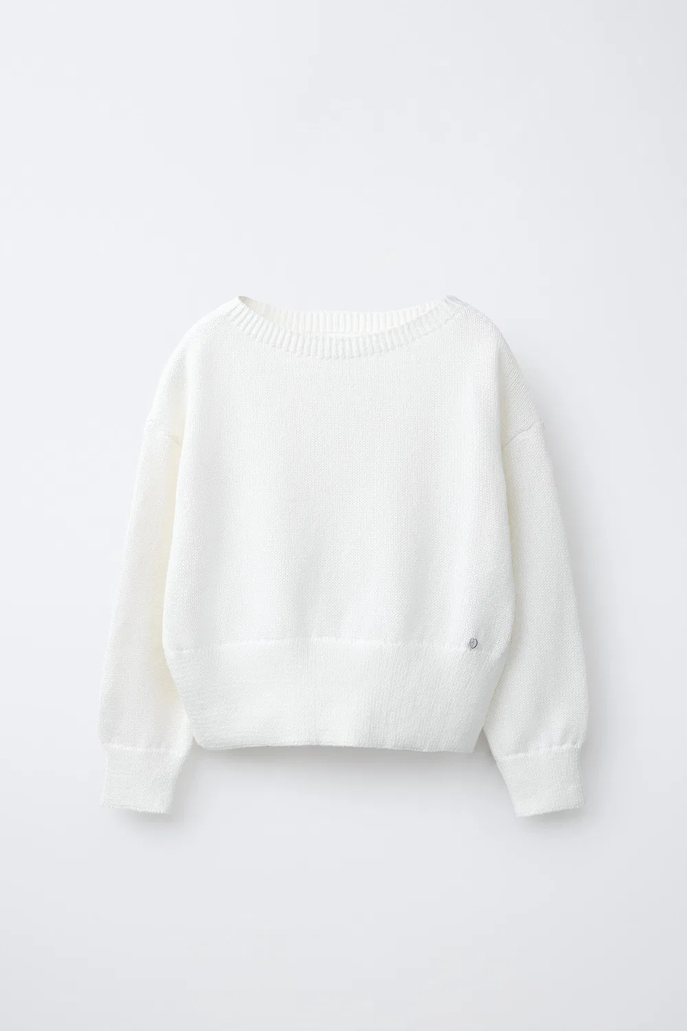 СВИТЕРЛИ С ВЫРЕЗОМ-ЛОДОЧКОЙ ZARA, Ecru