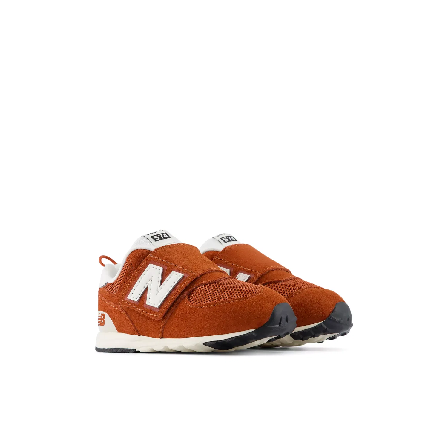 Детские кроссовки с застежкой-велкро 574 New-B Hook & Loop New Balance, Maple with sea salt — фото 2