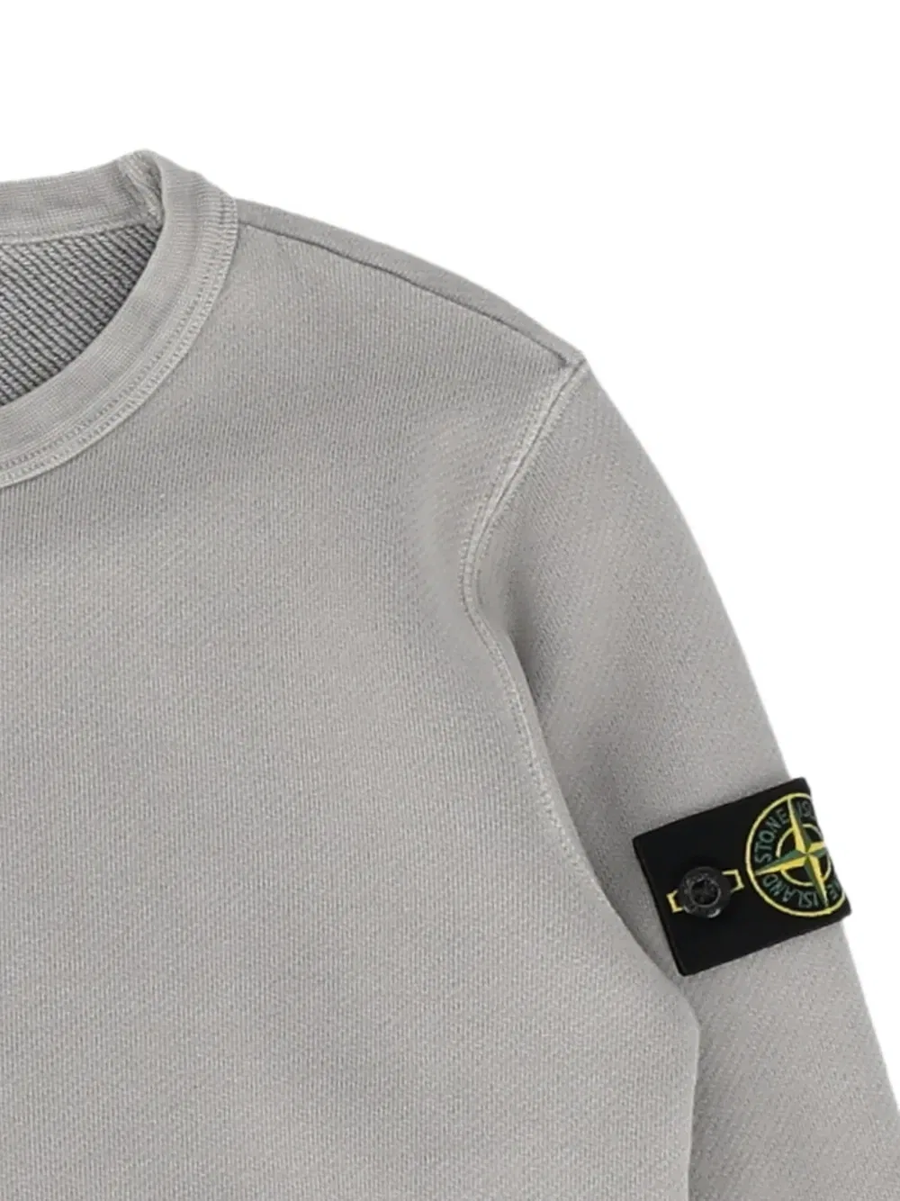 Джемпер с нашивкой-логотипом Stone Island Junior, серый — фото 3