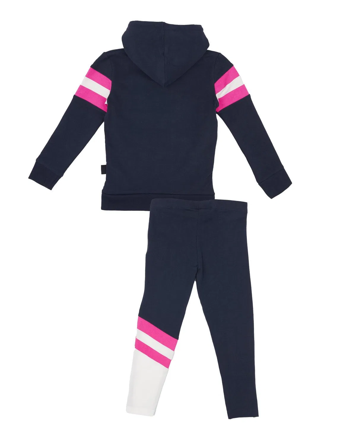 Детский спортивный костюм для девочек с капюшоном, модель Basic Line, Leone 1947 Apparel, Schwarz — фото 3