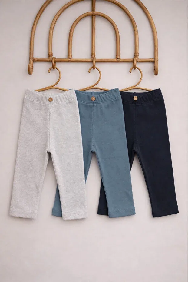 Детские леггинсы для девочек хлопковые Basics Hk Hopkids, Cold Tones — фото 2