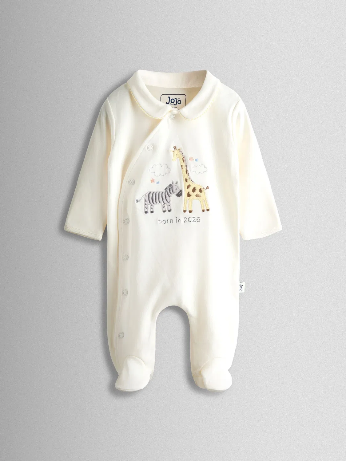 Комбинезон Safari Sleepsuit, JoJo Maman Bébé, кремовый — фото 3
