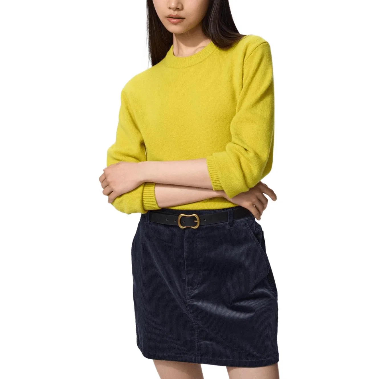 Женская юбка короткая повседневная UNIQLO, Navy Blue