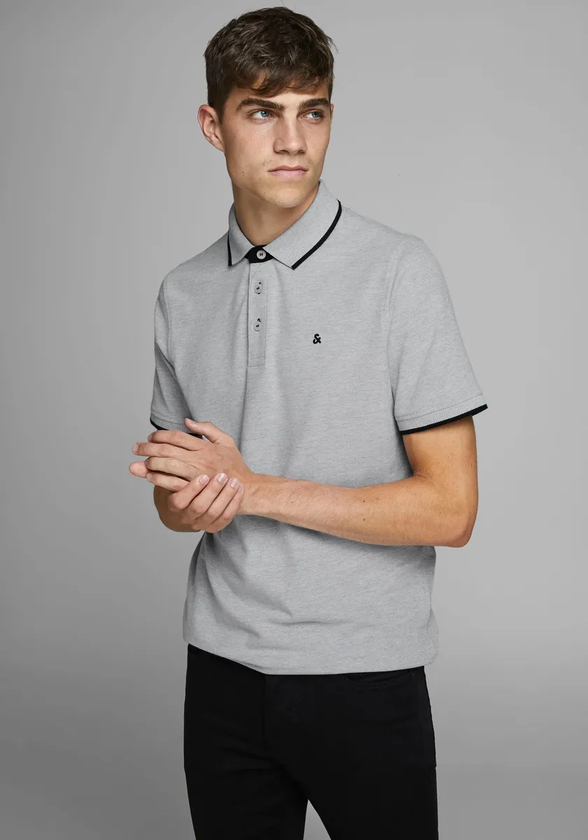 

Рубашка-поло Jack & Jones "Paulos Polo", цвет Hellgrau-Meliert