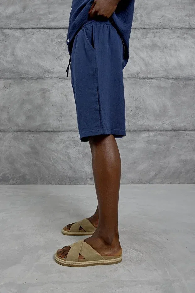 Детские шорты для мальчиков хлопковые Nomarc, Navy Blue — фото 3