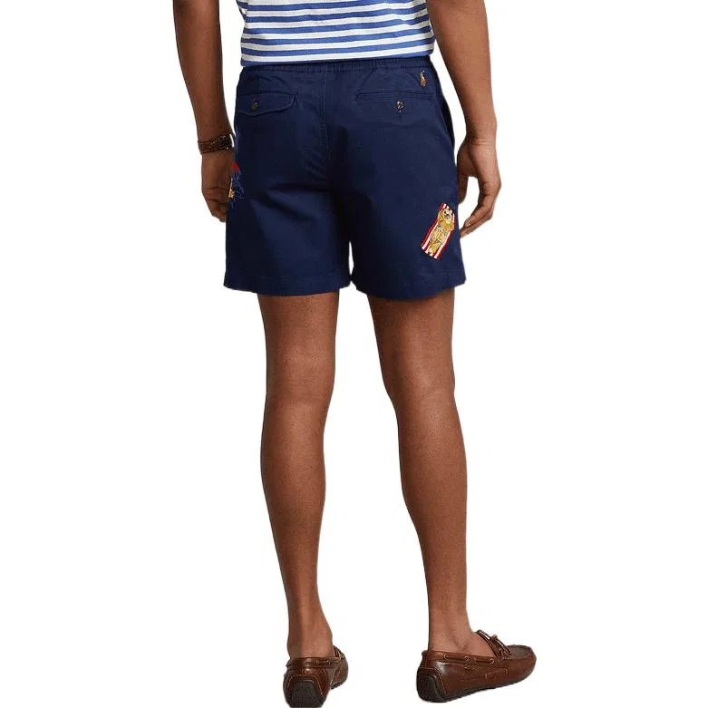 Мужские шорты повседневные с принтом SS22 Casual Shorts Polo Ralph Lauren, Blue — фото 4