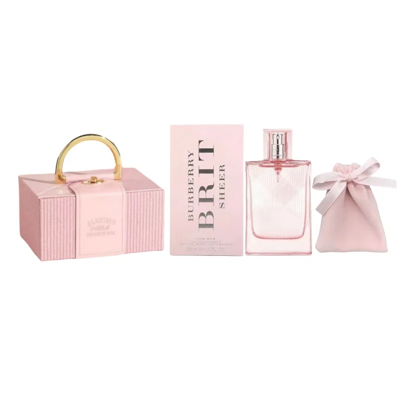 Женский парфюмерный набор Burberry Pink Love Song, 50 мл, с подарочной сумкой, Cherry Blossom