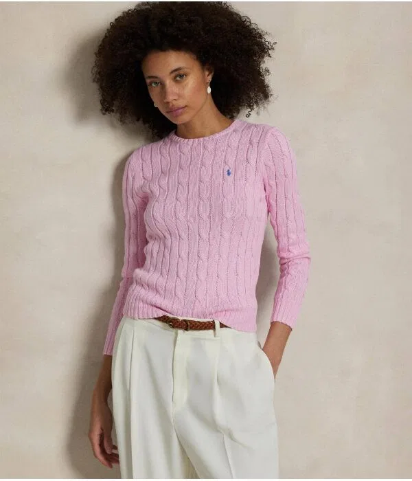 Женский джемпер с круглым вырезом Polo Ralph Lauren, Rosa