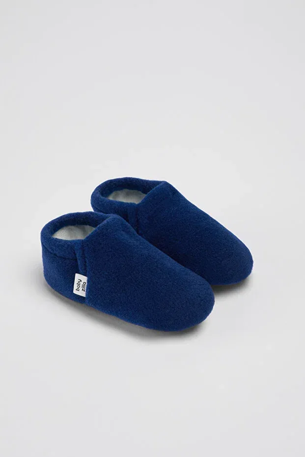 Детские пинетки из флиса с нескользящей подошвой Babyzilla, Navy Blue