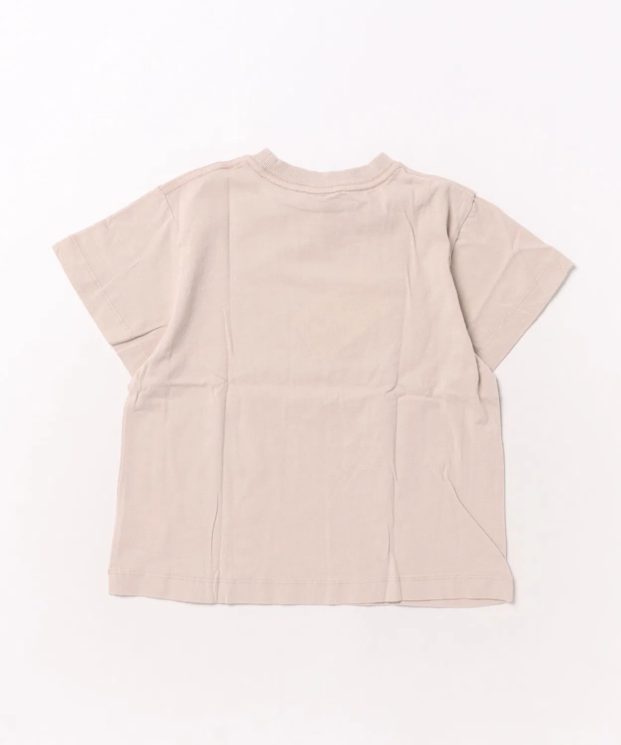 Детская футболка из хлопка с принтом HAPPINESS NEEDLE WORKS, Sand Beige — фото 2