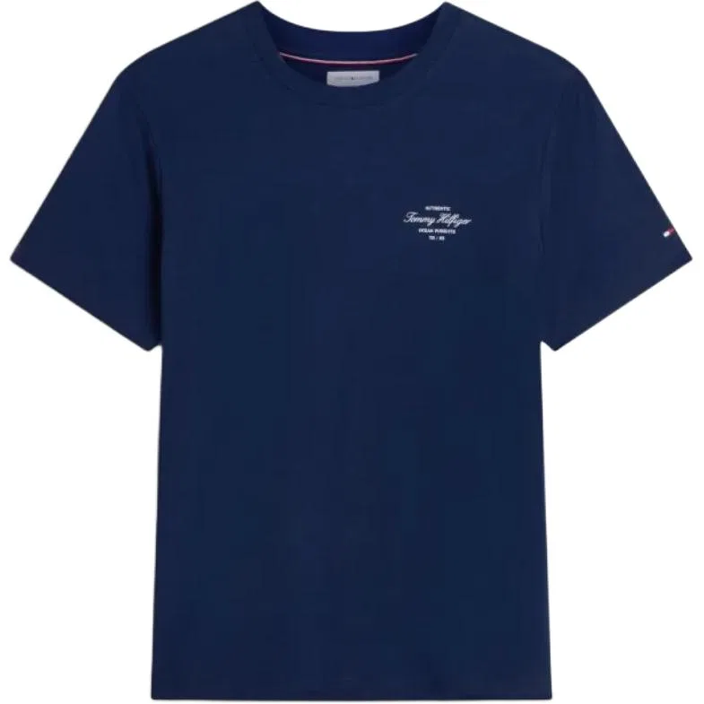 Мужская футболка с круглым вырезом Carbon Marine Tommy Hilfiger