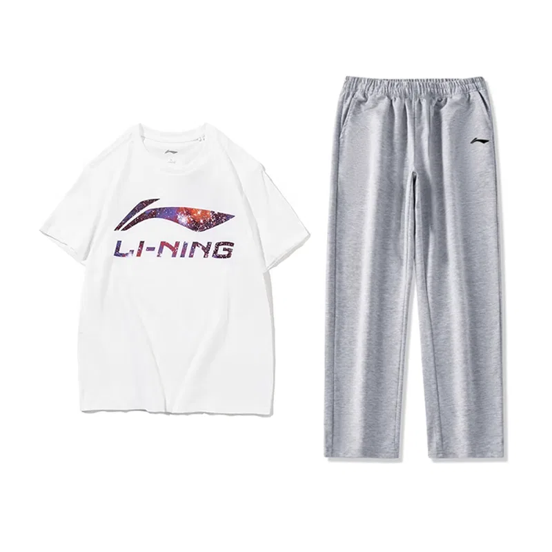 Детский спортивный комплект с футболкой и брюками, Casual Sportswear, Li-Ning
