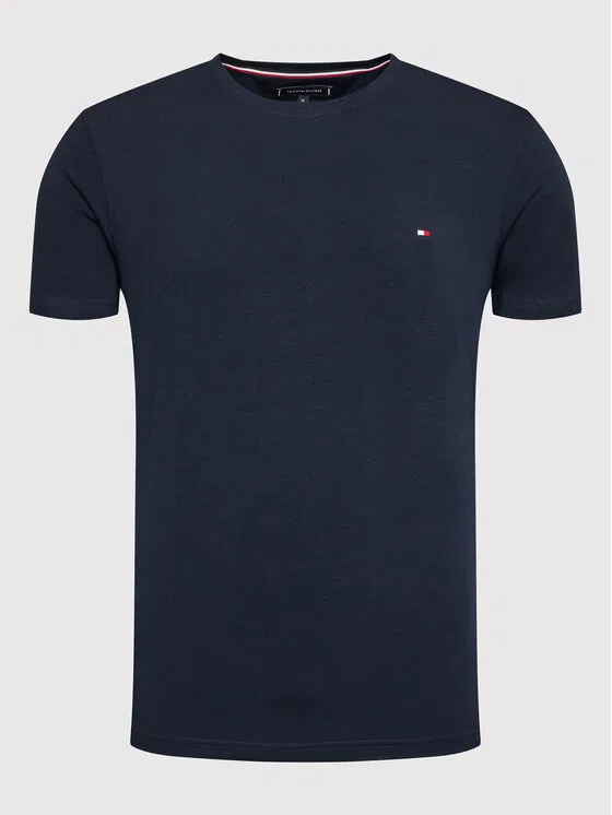 Футболка slim fit Core Stretch Tommy Hilfiger, темно-синий — фото 4