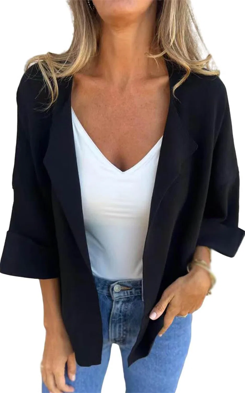 Женское пальто без пуговиц из искусственной замши Solido Moda Donna, Nero