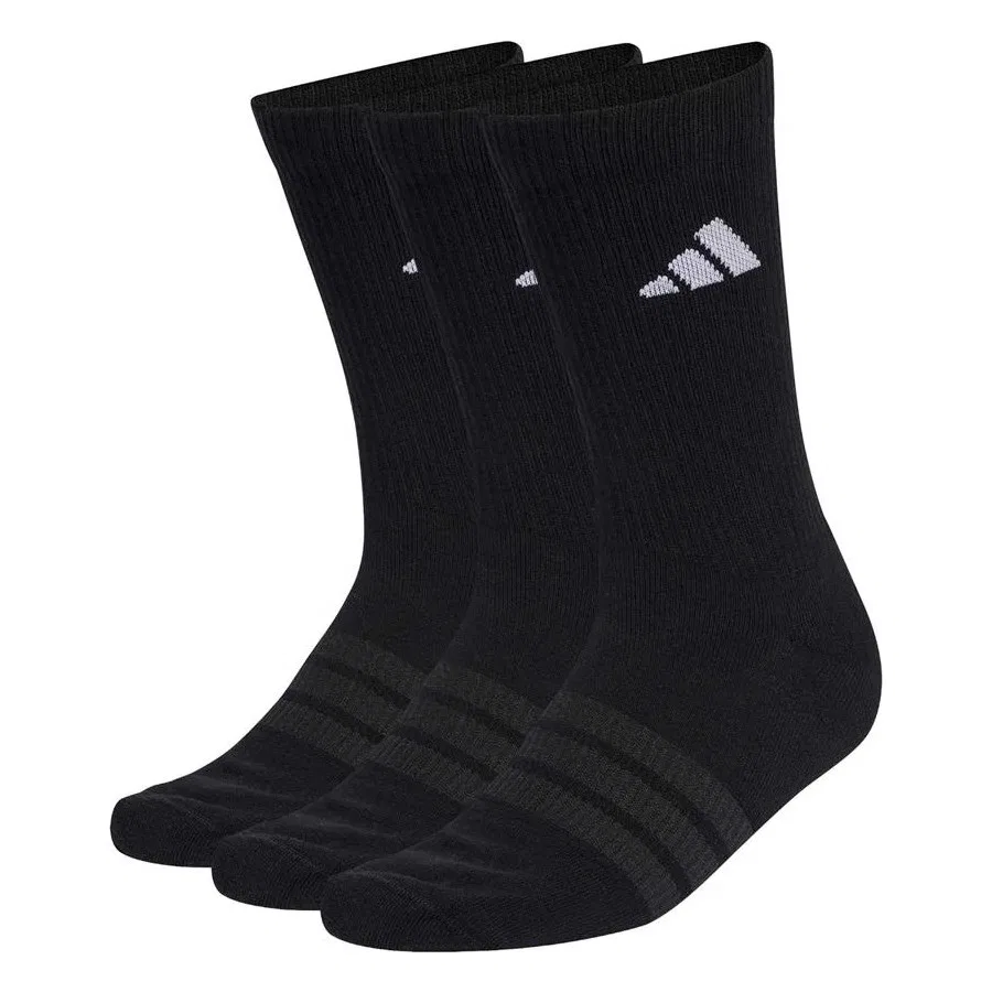 Носки с компрессионной поддержкой свода стопы adidas C ESS CRW 3P KC9626, Черный
