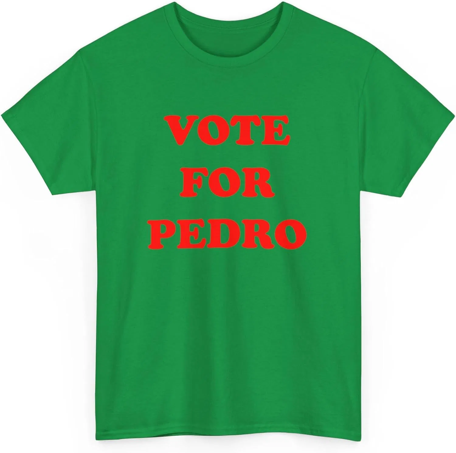 Женская футболка с принтом Vote for Pedro, изумрудно-зелёный/зелёный — фото 4