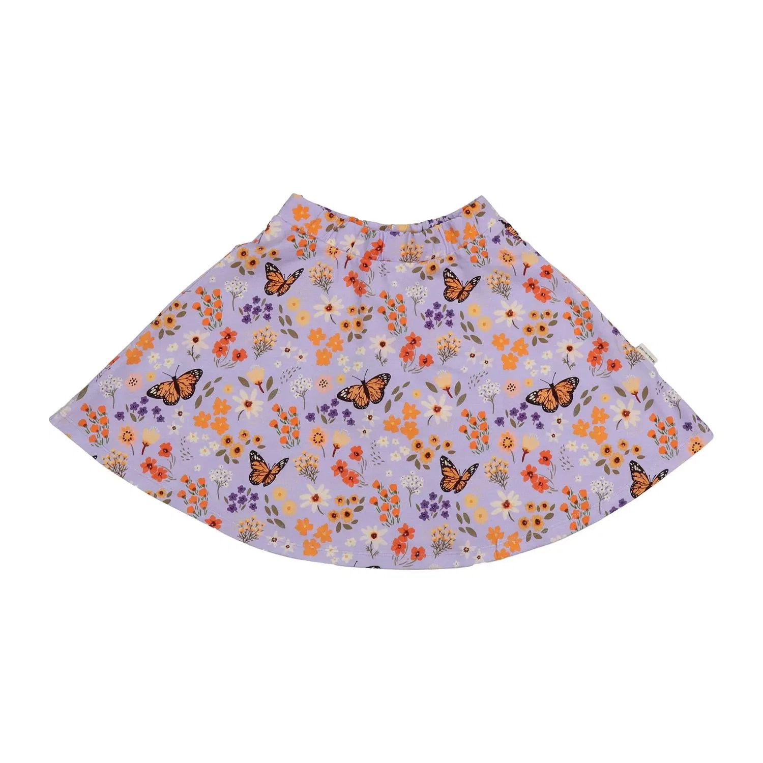 Юбка с принтом Rock Flowers and Butterflies Walkiddy