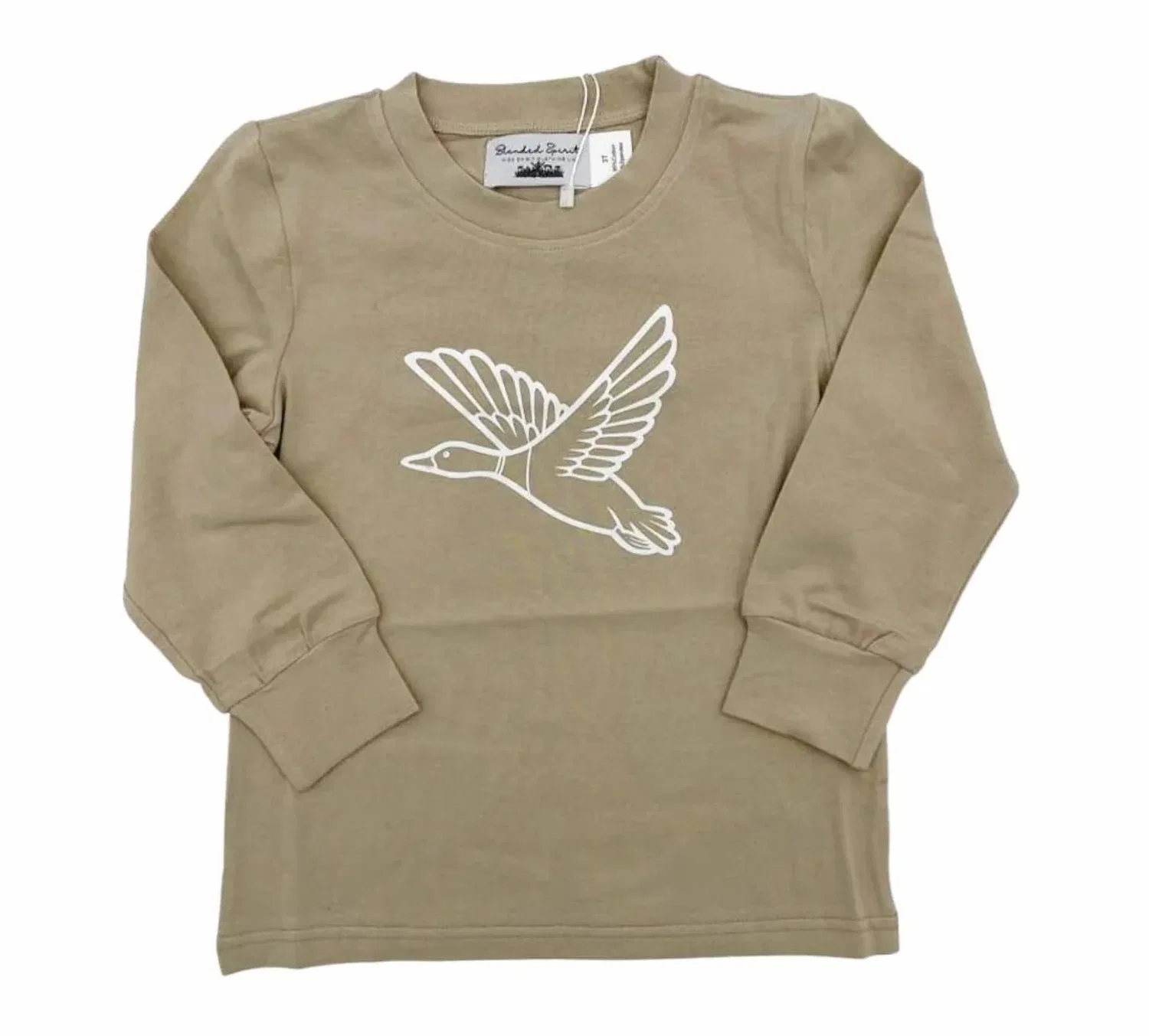 Детский лонгслив для мальчиков с принтом Hunt Tee Blended Spirit, Tan