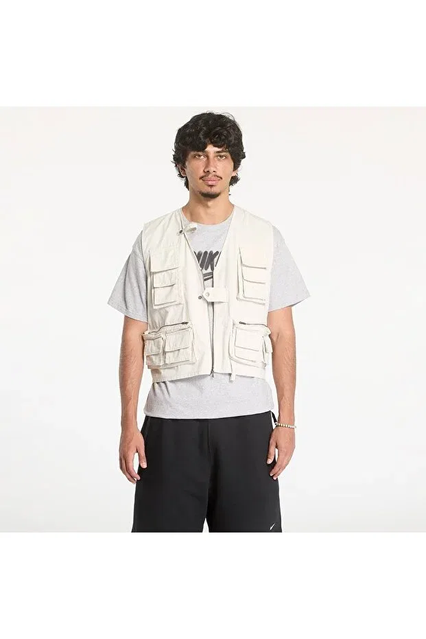 Мужской жилет с принтом Nike, Cream