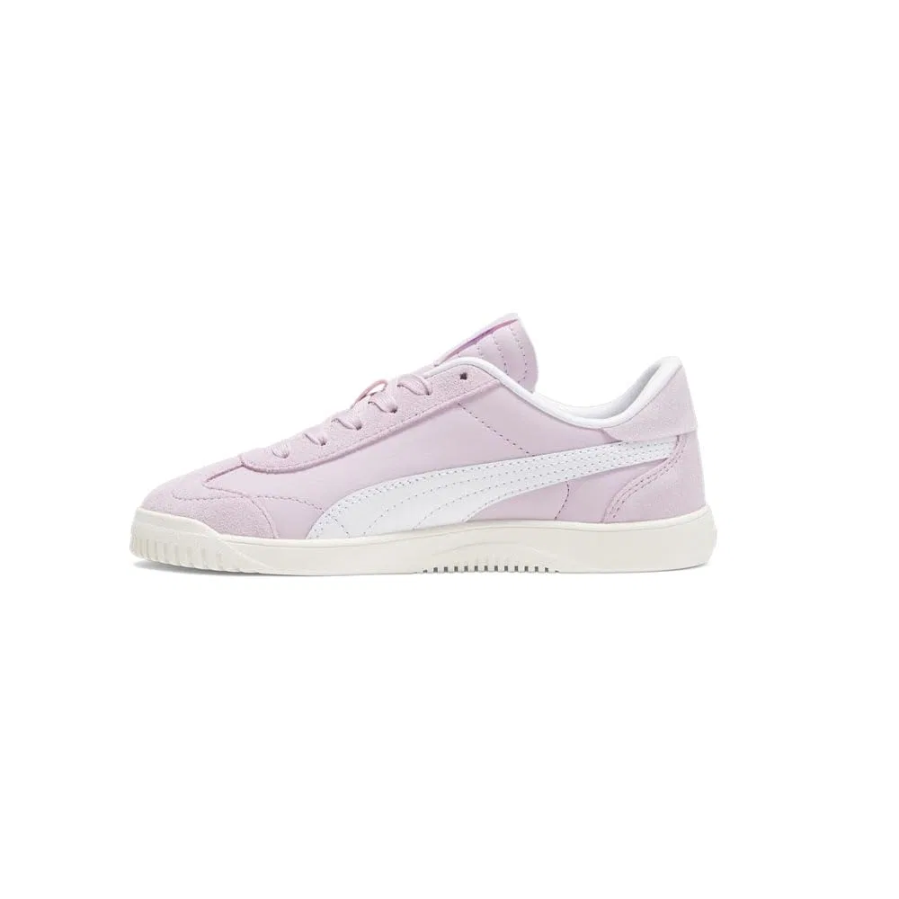 Детские кроссовки для мальчиков с замшей 5v5 Club PUMA, Grape Mist PUMA White — фото 4