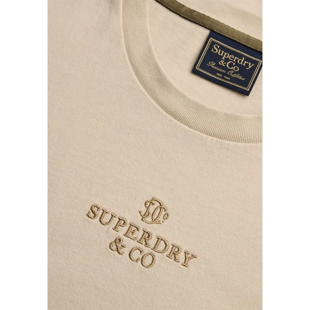 Мужская футболка с коротким рукавом Micro Logo Superdry, Beige — фото 2