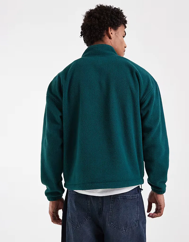 Свитер Levi's Redwood с застежкой-молнией до середины груди, зеленый — фото 2