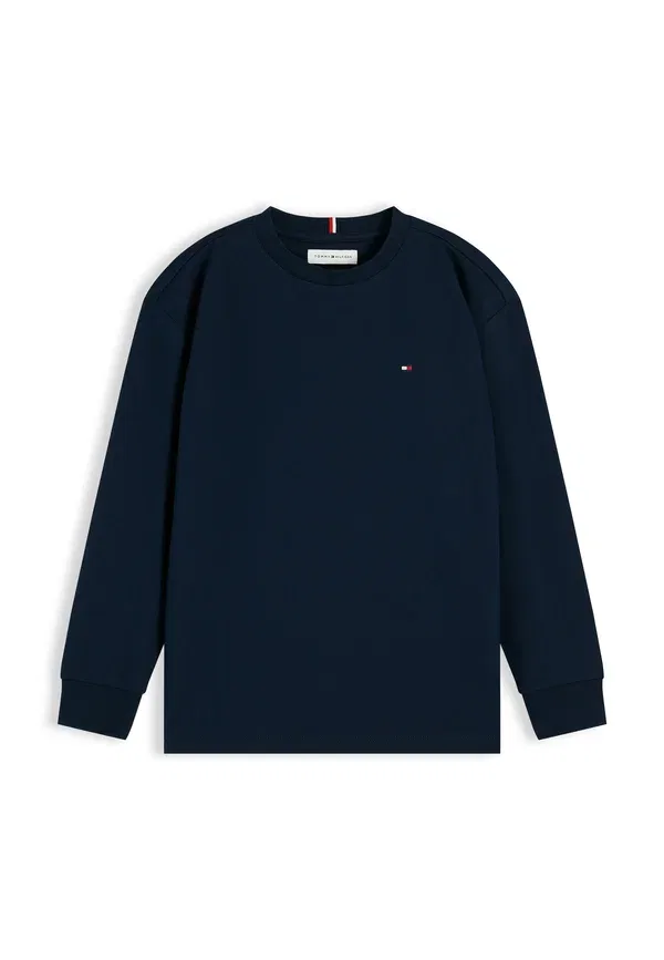 Футболка с длинным рукавом хлопковая Tommy Hilfiger, темно-синий — фото 4