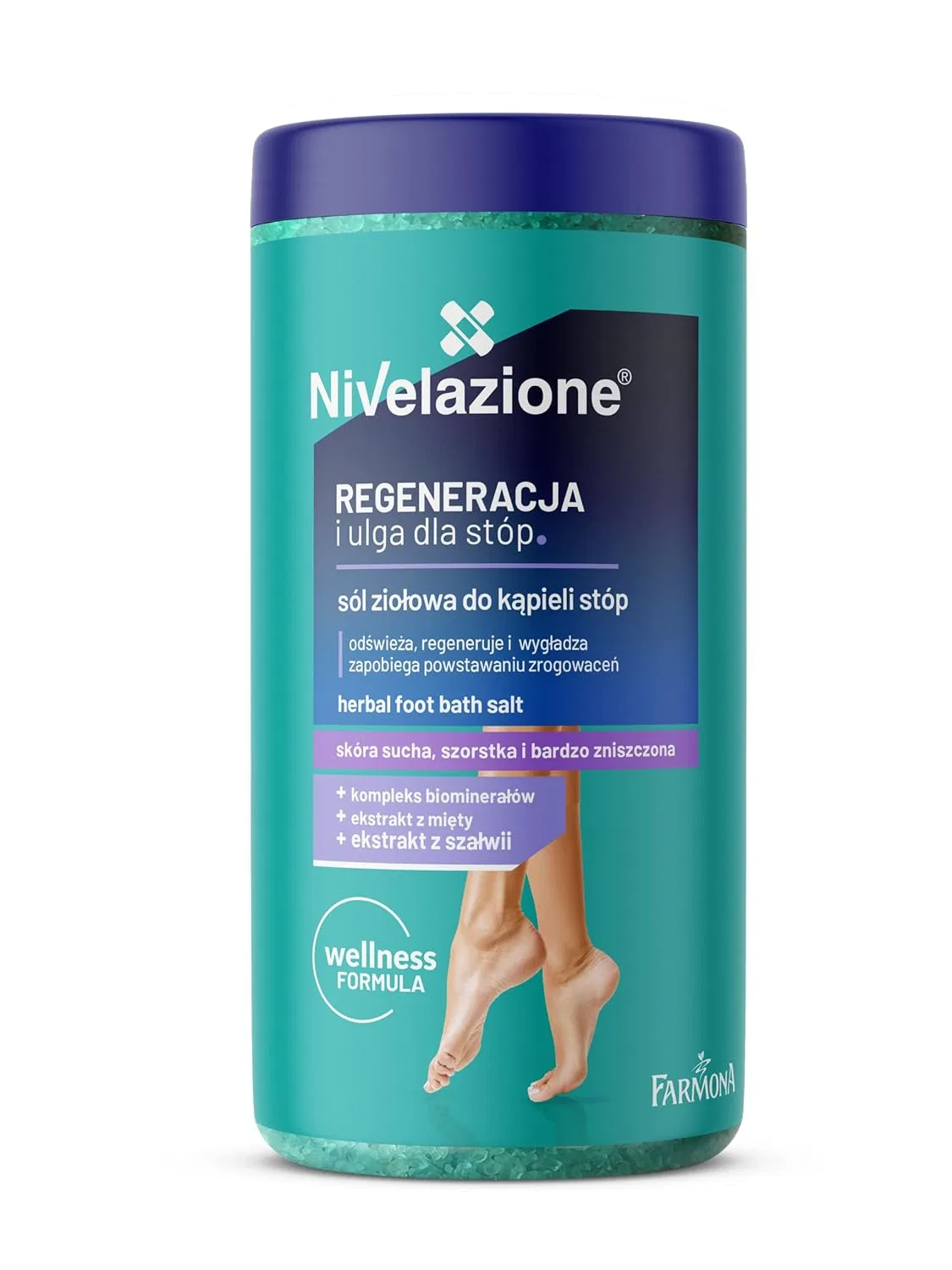 Соль для ванночки для ног травяная Nivelazione Farmona, 600 г