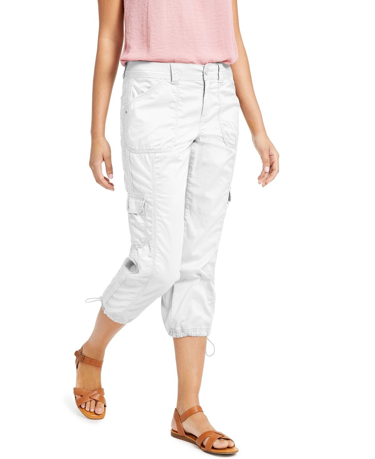 

Женские брюки-капри карго, созданные для macy's Style & Co, белый