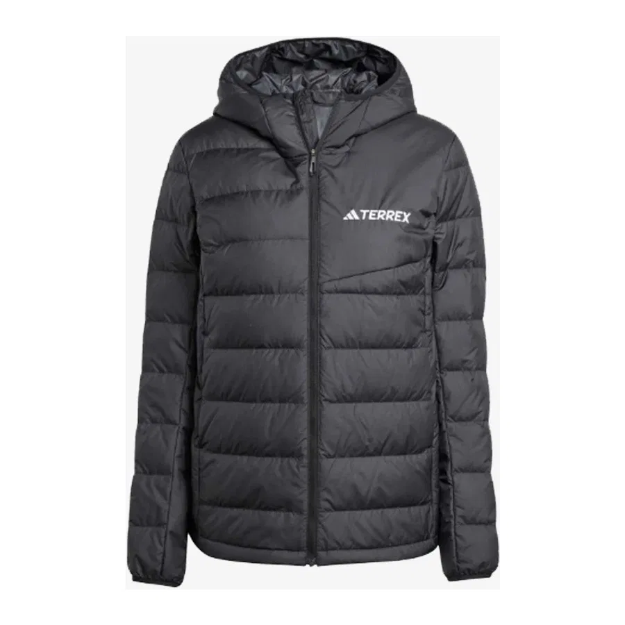 Женский стеганый пуховик с капюшоном Mountain Down adidas, Черный