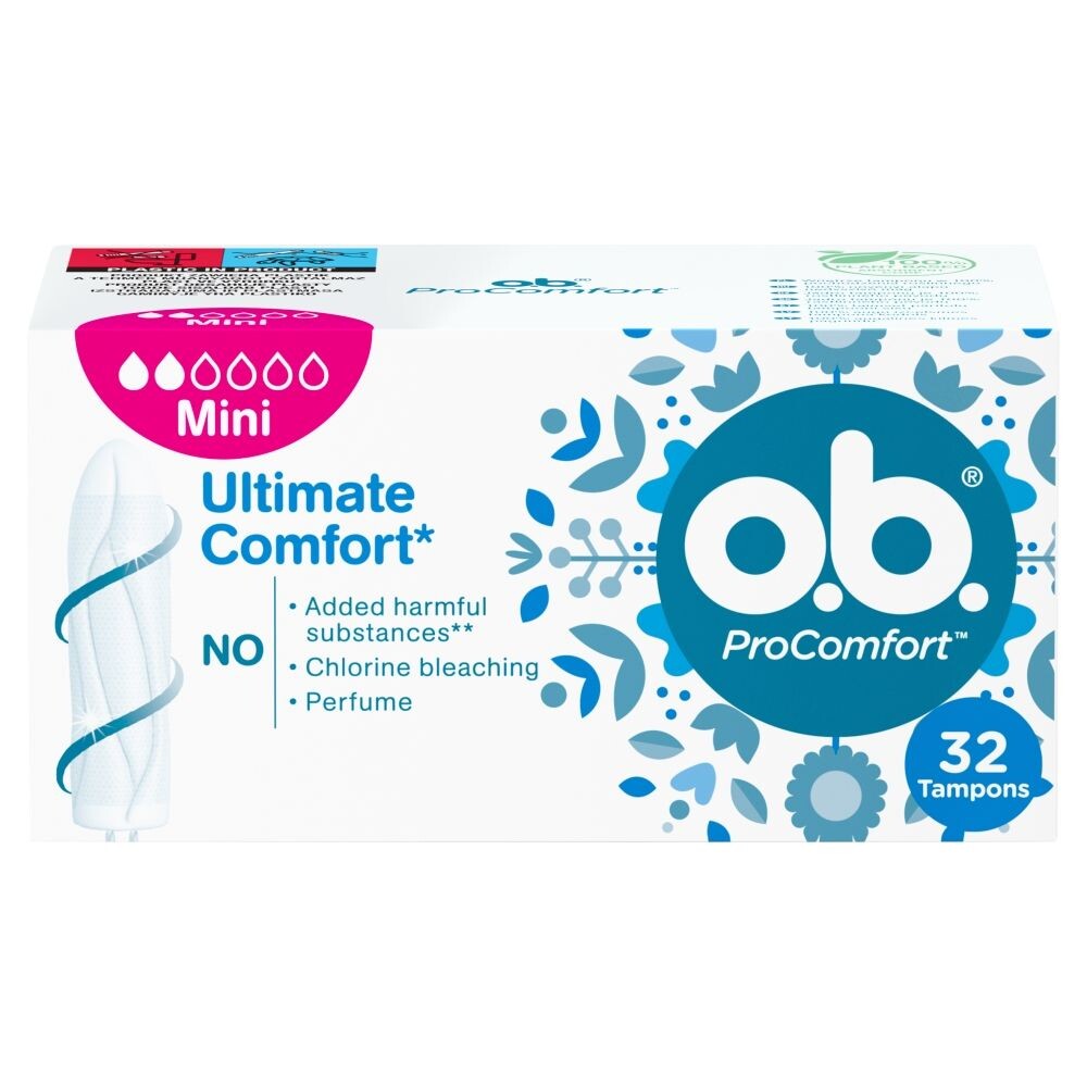 

O.B. ProComfort Mini гигиенические тампоны, 32 шт.