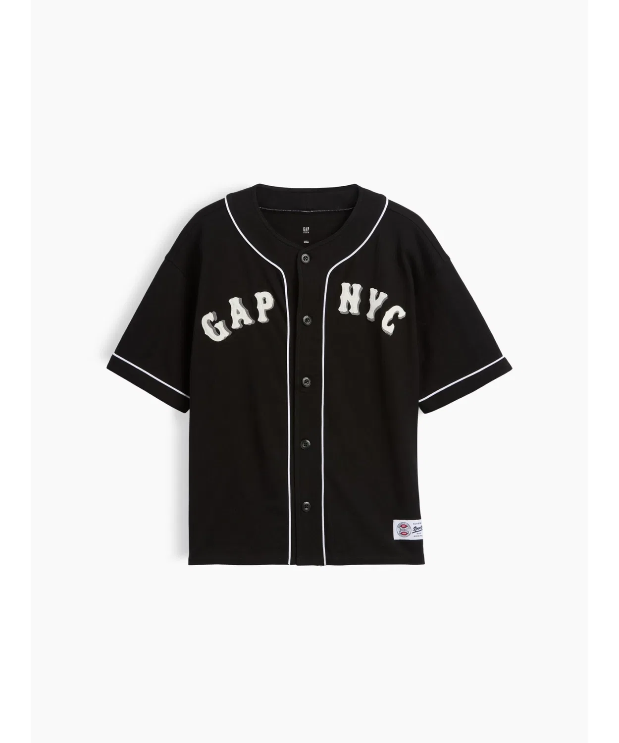 Детская футболка-бейсболка с принтом GAP NYC Logo GAP, Black