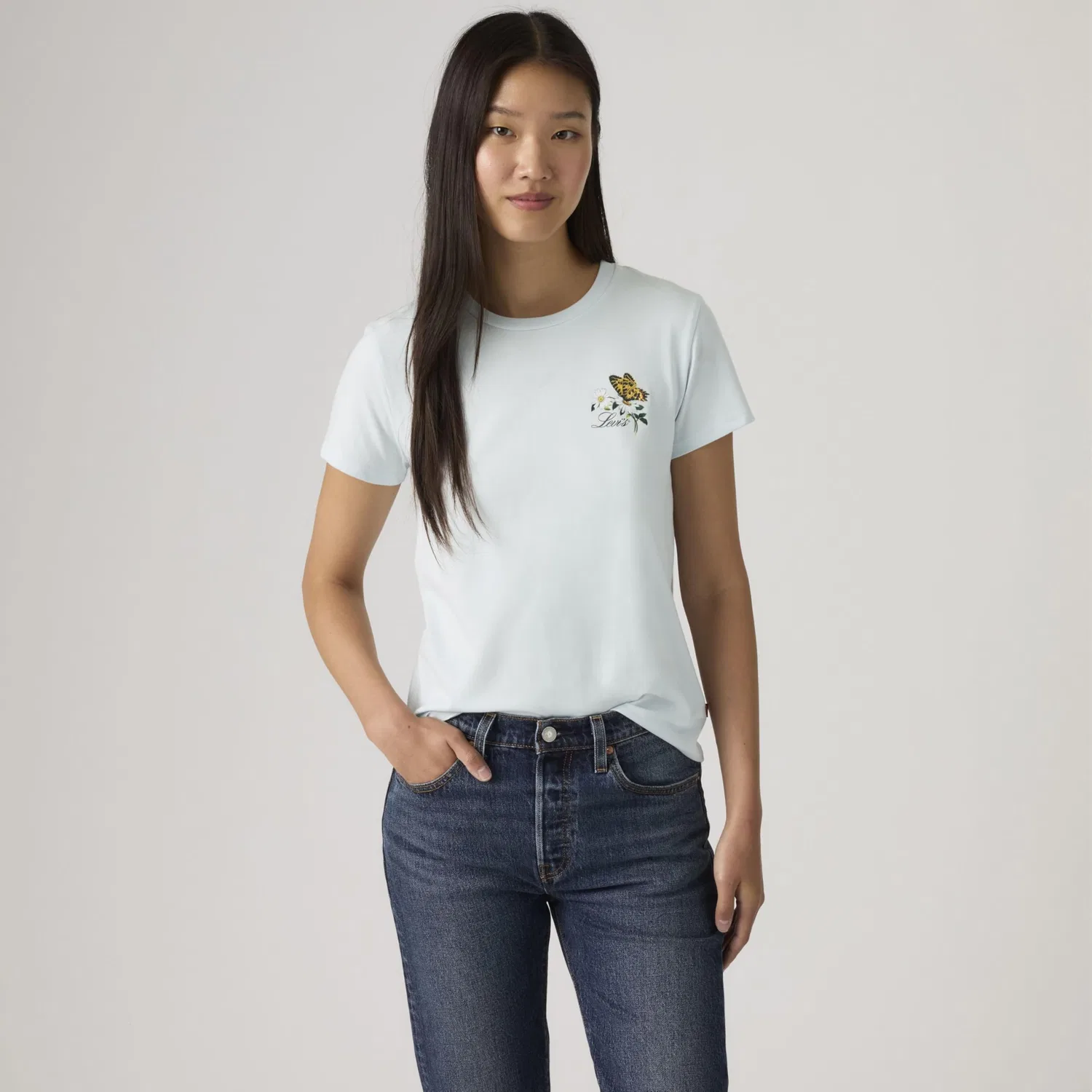 Женская футболка The Perfect Tee Levi's, Butterfly on Daisy C — фото 3