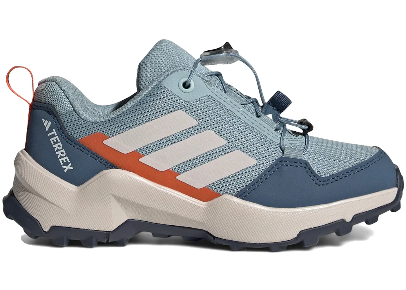 Детские кроссовки для активного отдыха Terrex Ax4S Speed Lacing Adidas, Magic Grey/Putty Mauve/Semi Impact Orange