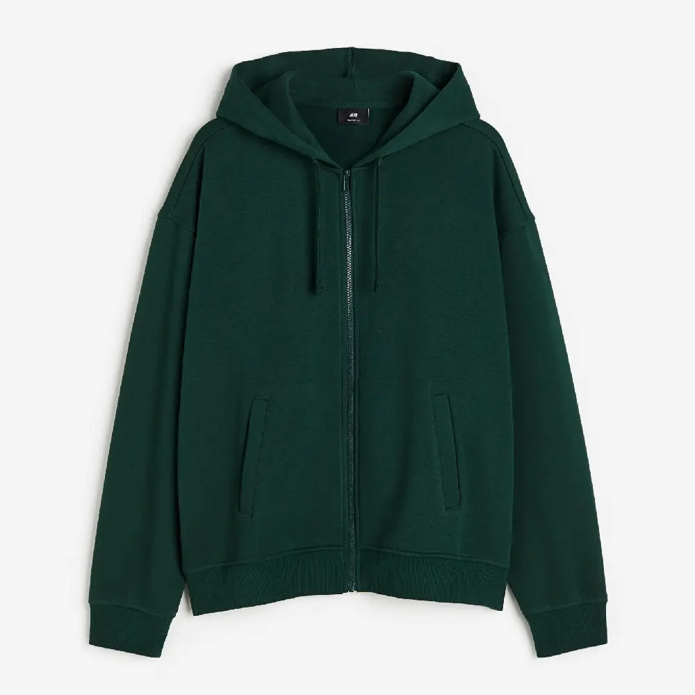 

Толстовка H&M Relaxed Fit, темно-зеленый