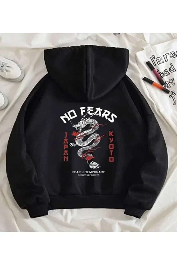 Детский кардиган с принтом No fears Modaberry, Black