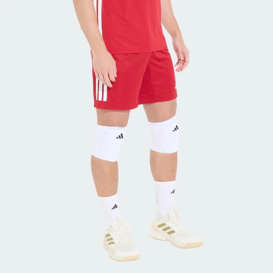 Шорты спортивные с эластичным поясом Türkiye Voleybol Milli Takım adidas, Кызыл — фото 3