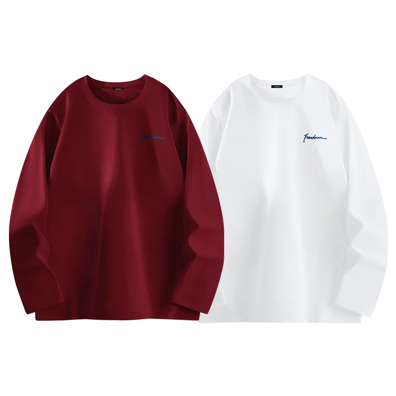 Детская футболка с принтом Good Luck Comes to Chest Logo MINISO, Burgundy White