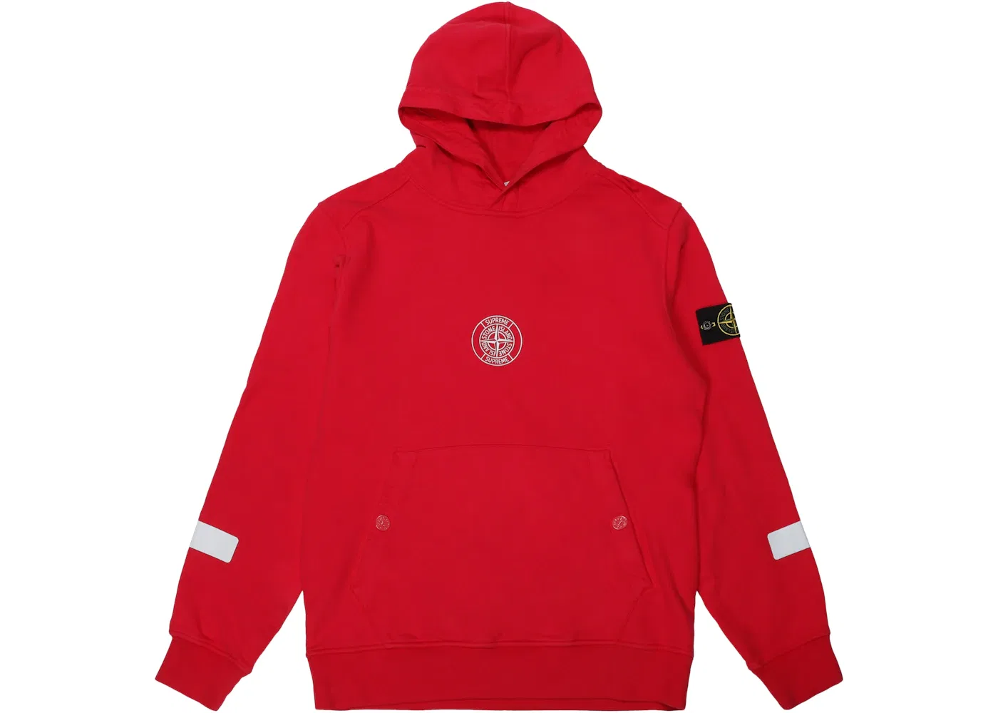 Мужская худи с капюшоном Supreme Stone Island Hooded Sweatshirt, Magenta