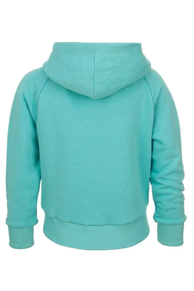 Детское худи для девочек хлопковое Brz Kids, Aqua Green — фото 4