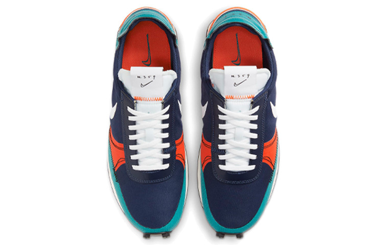 Кроссовки Nike DBreak Type SE Midnight, темно-синий/оранжевый — фото 4