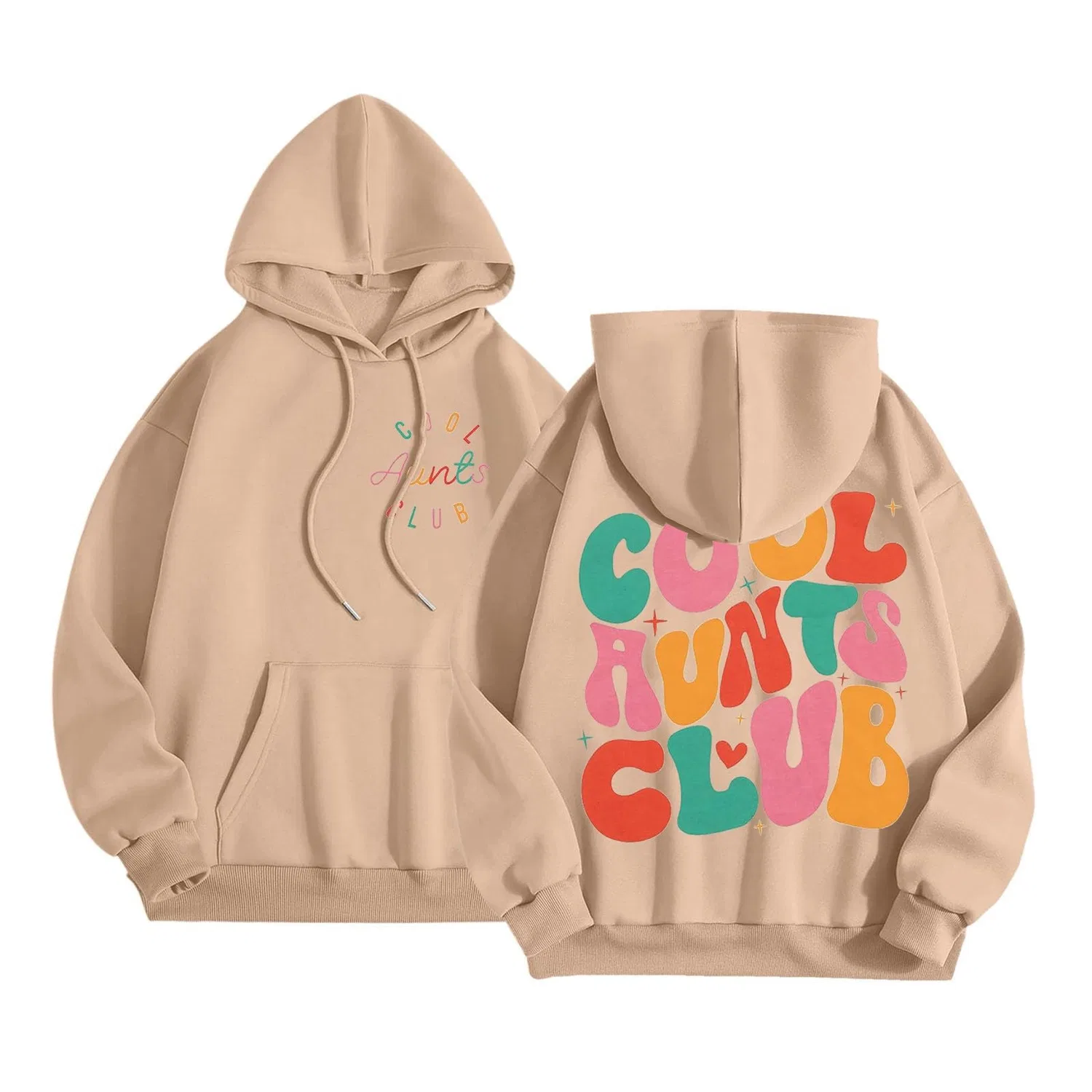 Женский худи с капюшоном и принтом Unisex Hooded Sweatshirt, 1-persimmon