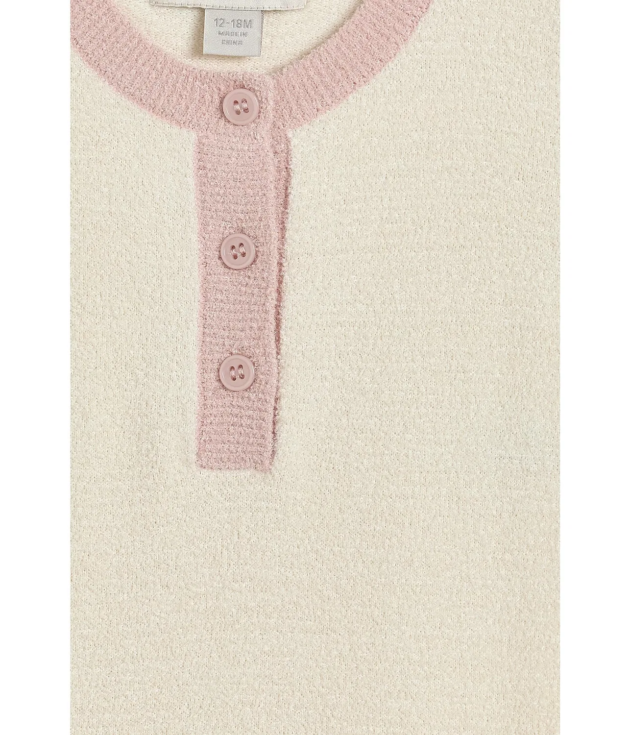 Боди с фестончатым краем (для младенцев) Barefoot Dreams Kids, Cream Multi — фото 3